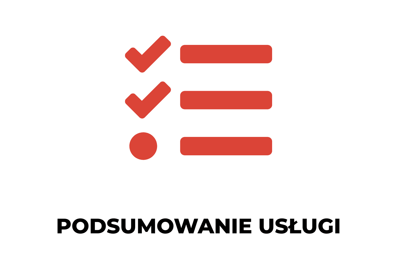 Pomarańczowa grafika z napisem „PODSUMOWANIE USŁUGI Lokalna widoczność w mapach” oraz ikoną listy kontrolnej i pinezką lokalizacji.